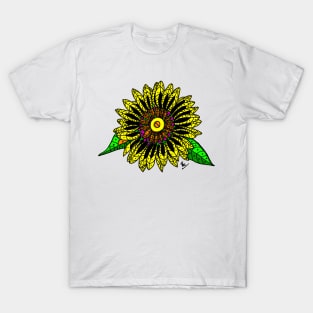 Large sunflower for a modern contemporary look T-Shirt